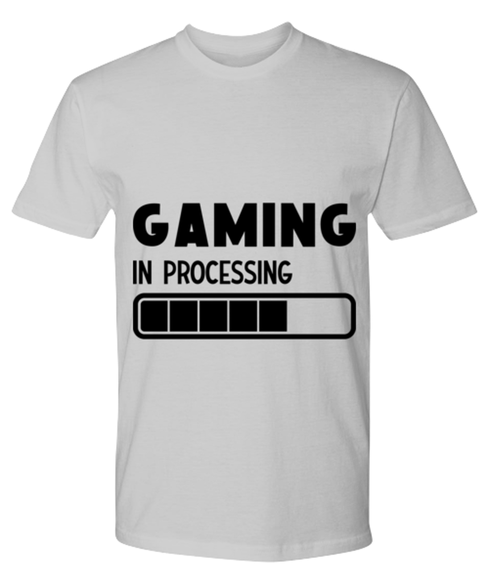 Gaming in processing , ash Premium Tee. Model 60077