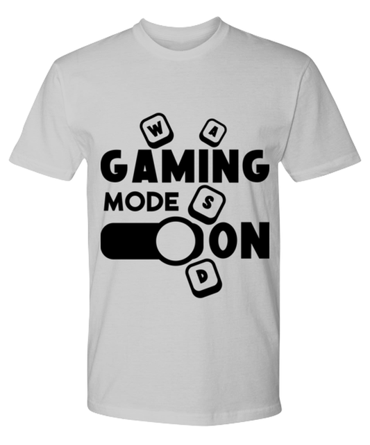 Gaming mode on , ash Premium Tee. Model 60077