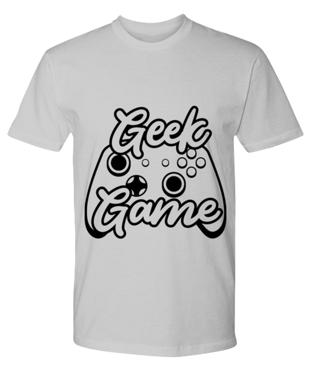 Geek game , ash Premium Tee. Model 60077