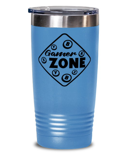 Gamer zone , light blue Tumbler 20oz. Model 60075