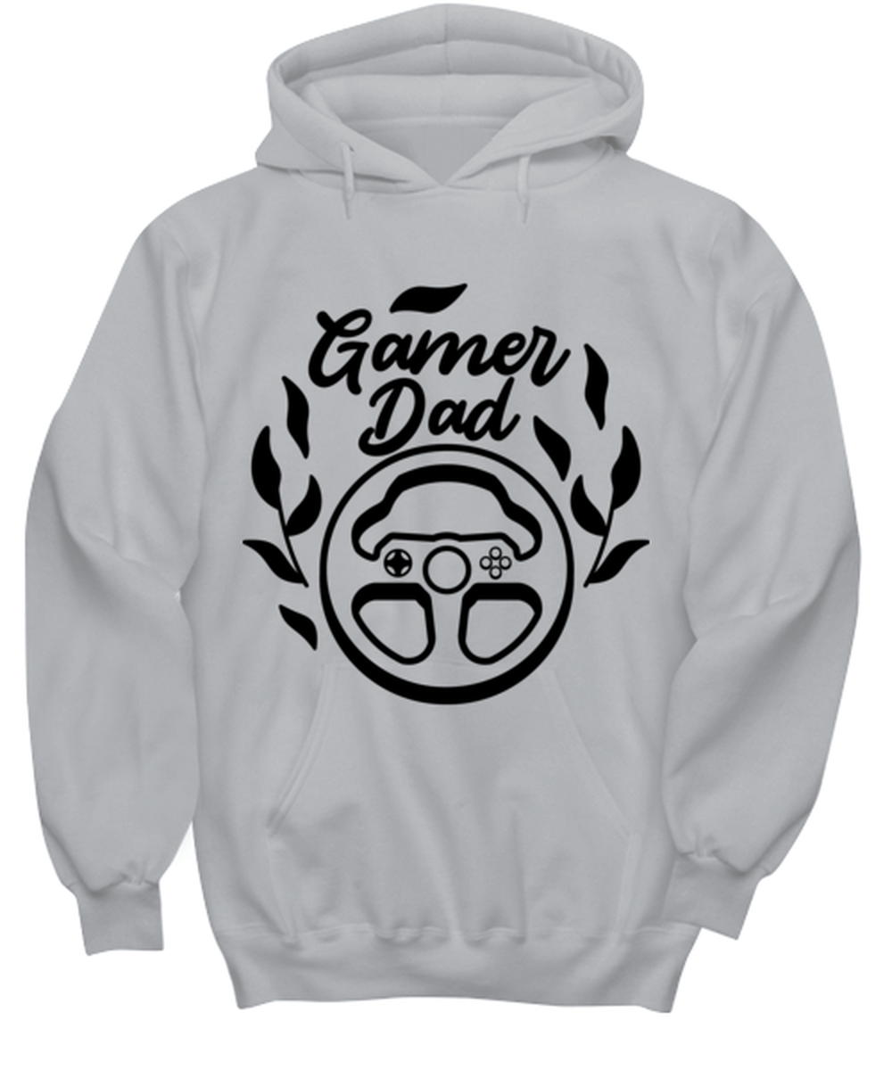 Gamer Dad , ash Hoodie. Model 60077
