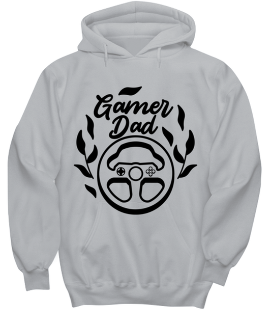 Gamer Dad , ash Hoodie. Model 60077