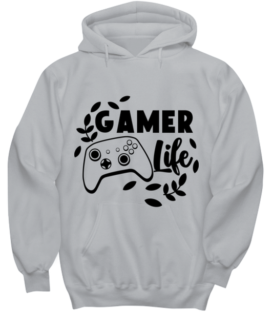 Gamer life , ash Hoodie. Model 60077