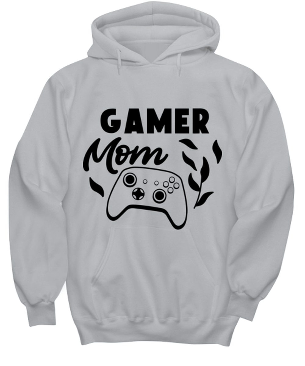 Gamer Mom , ash Hoodie. Model 60077