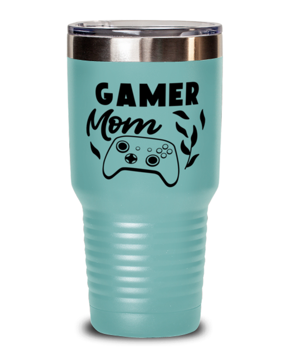 Gamer Mom , teal Tumbler 30oz. Model 60075