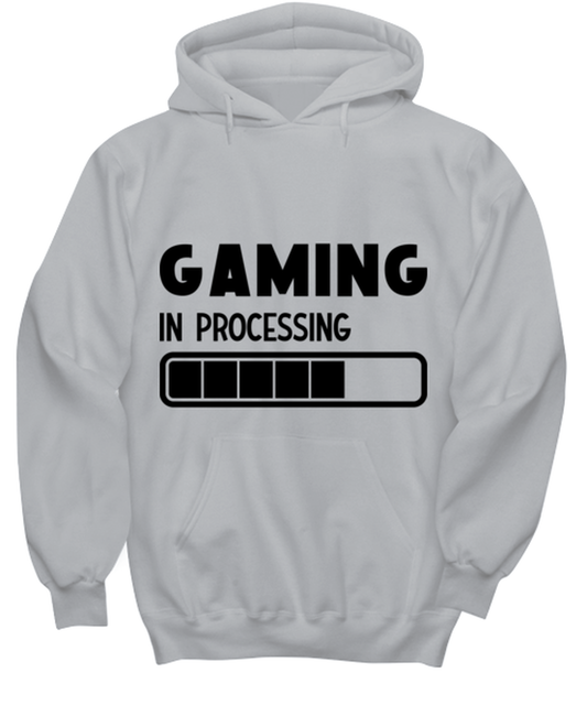 Gaming in processing , ash Hoodie. Model 60077