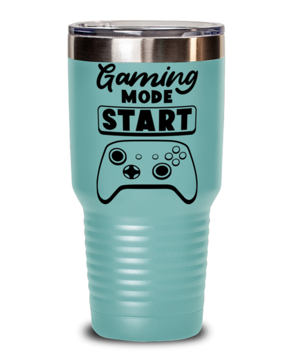 Gaming mode start , teal Tumbler 30oz. Model 60075