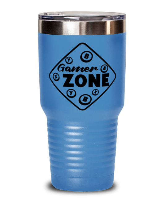 Gamer zone , light blue Tumbler 30oz. Model 60075