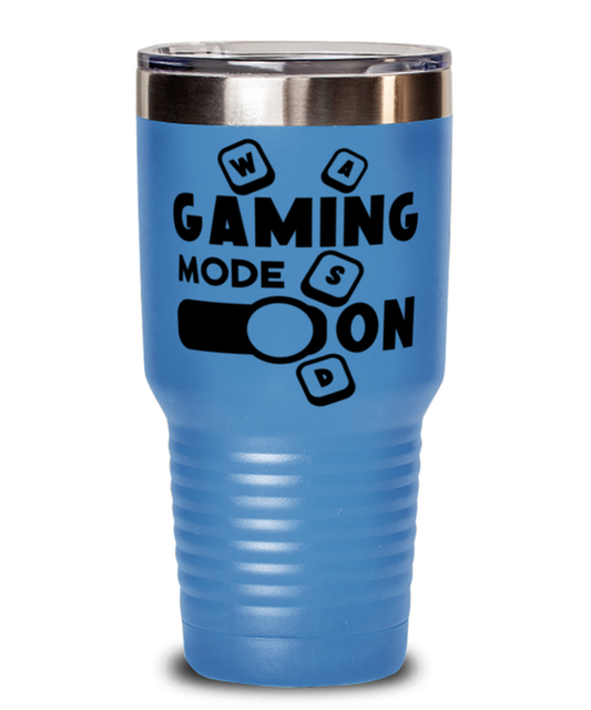 Gaming mode on , light blue Tumbler 30oz. Model 60075