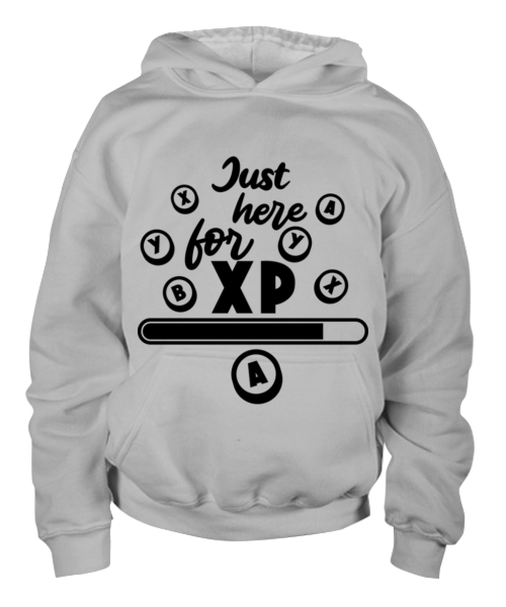 Just here for XP , ash Youth Hoodie. Model 60077