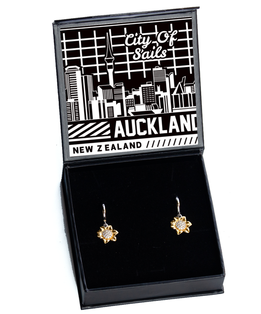 Auckland,  Sunflower Earrings. Model 60083