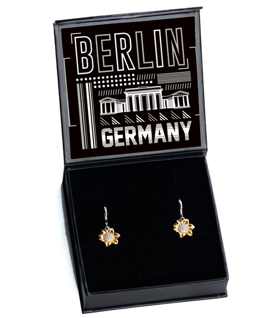 Berlin,  Sunflower Earrings. Model 60083