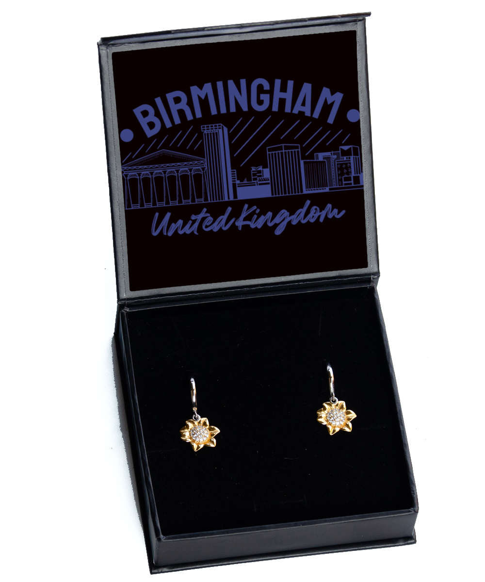 Birmingham,  Sunflower Earrings. Model 60083