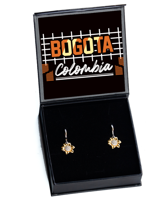 Bogota,  Sunflower Earrings. Model 60083