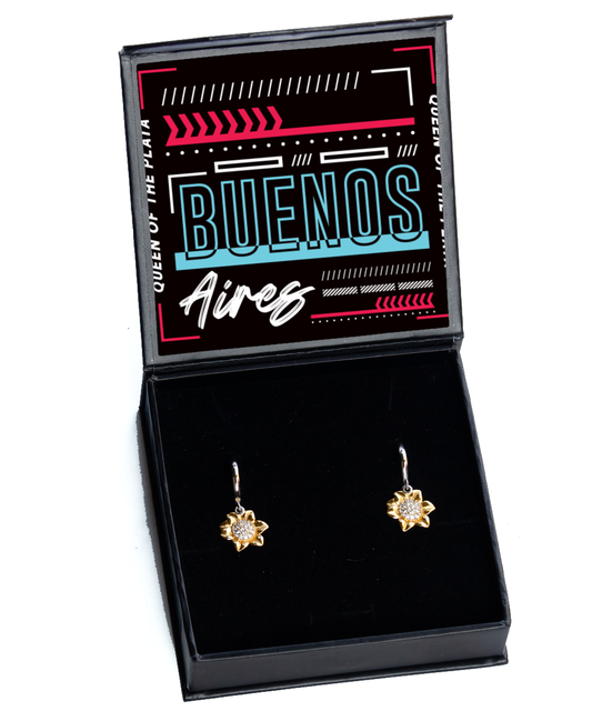 Buenos Aires,  Sunflower Earrings. Model 60083