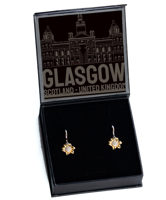 Glasgow,  Sunflower Earrings. Model 60083