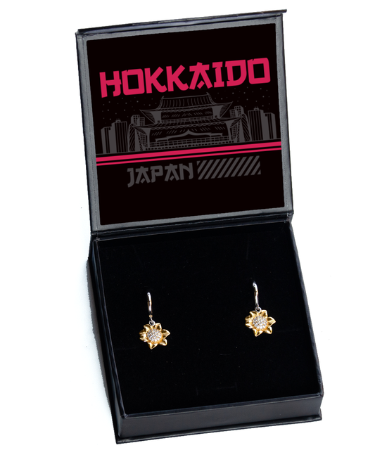 Hokkaido,  Sunflower Earrings. Model 60083