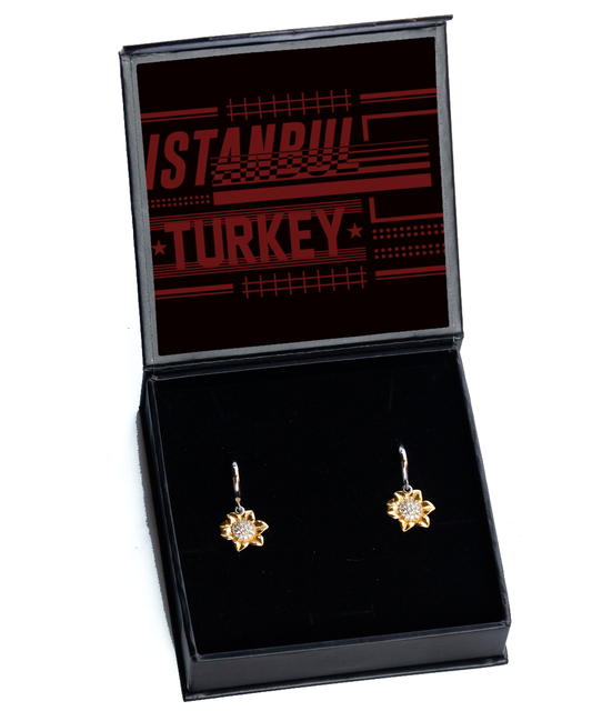 Istanbul,  Sunflower Earrings. Model 60083