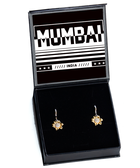 Mumbai,  Sunflower Earrings. Model 60083