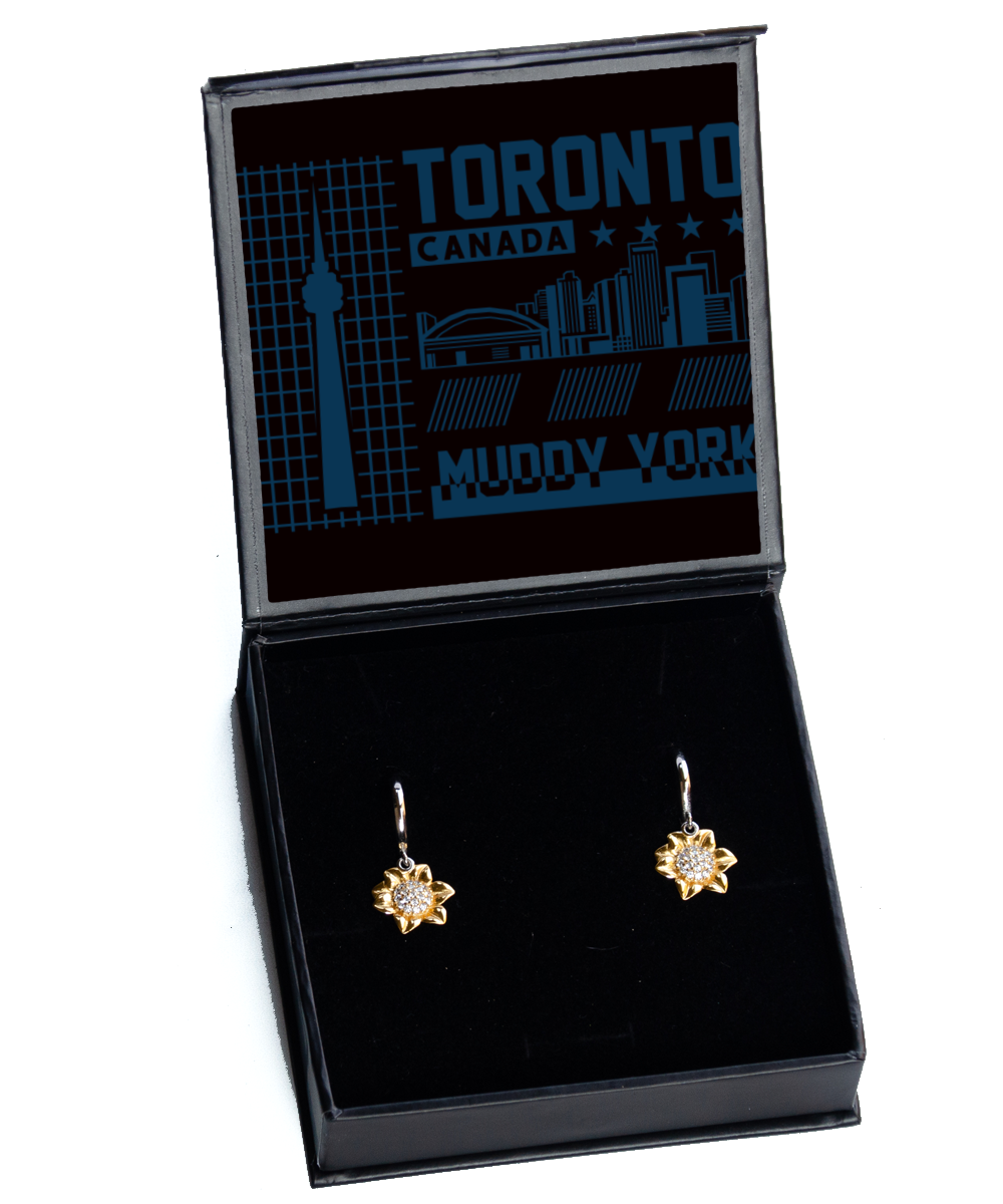Toronto,  Sunflower Earrings. Model 60083