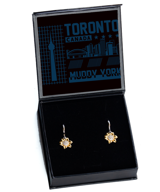 Toronto,  Sunflower Earrings. Model 60083