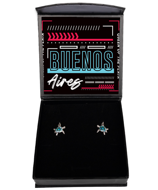 Buenos Aires,  Opal Turtle Earrings. Model 60083