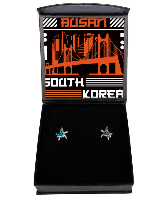 Busan,  Opal Turtle Earrings. Model 60083