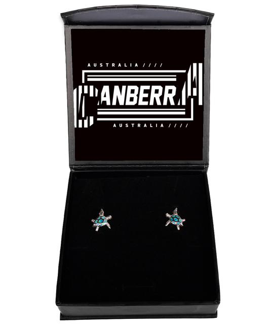 Canberra,  Opal Turtle Earrings. Model 60083