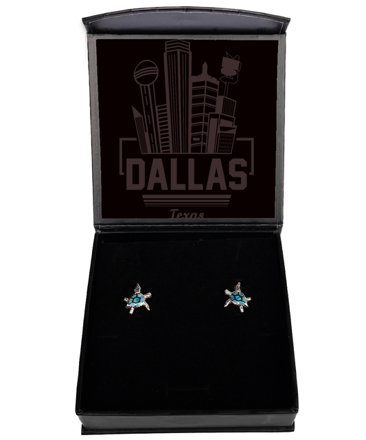 Dallas,  Opal Turtle Earrings. Model 60083