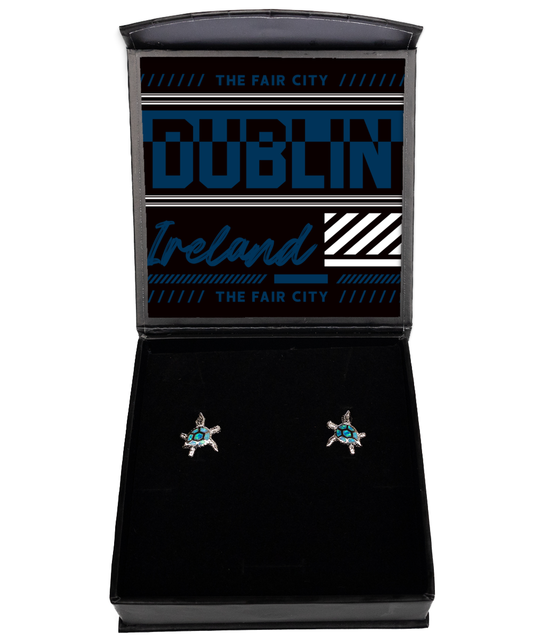 Dublin,  Opal Turtle Earrings. Model 60083