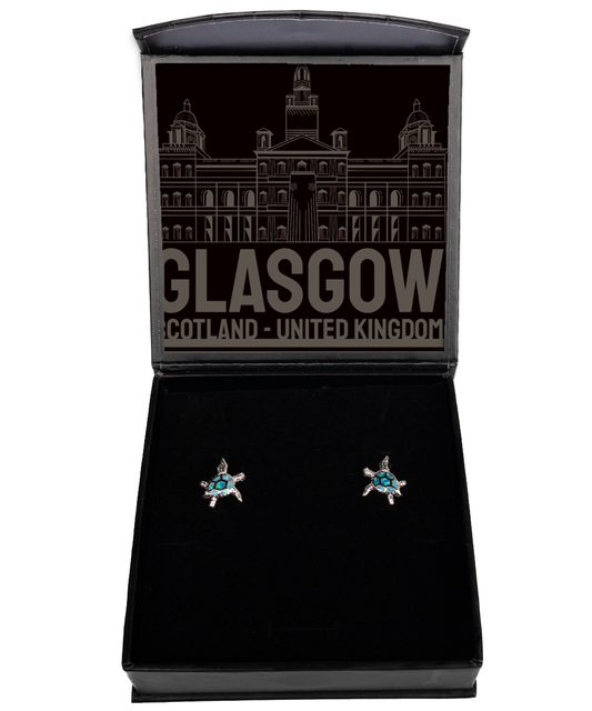 Glasgow,  Opal Turtle Earrings. Model 60083