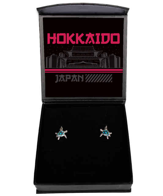 Hokkaido,  Opal Turtle Earrings. Model 60083