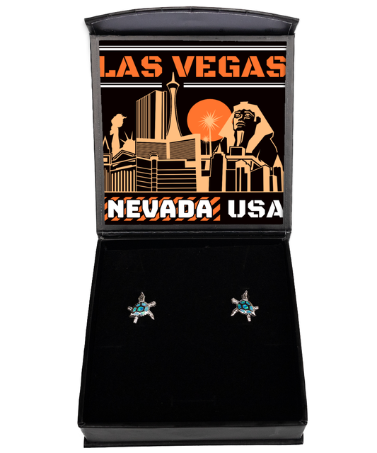 Las Vegas,  Opal Turtle Earrings. Model 60083