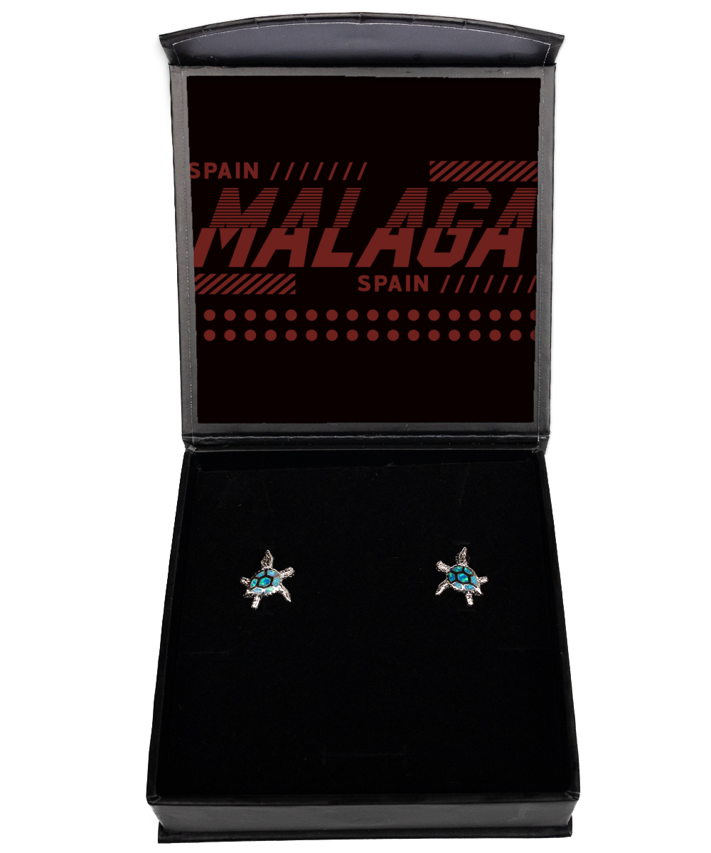 Malaga,  Opal Turtle Earrings. Model 60083