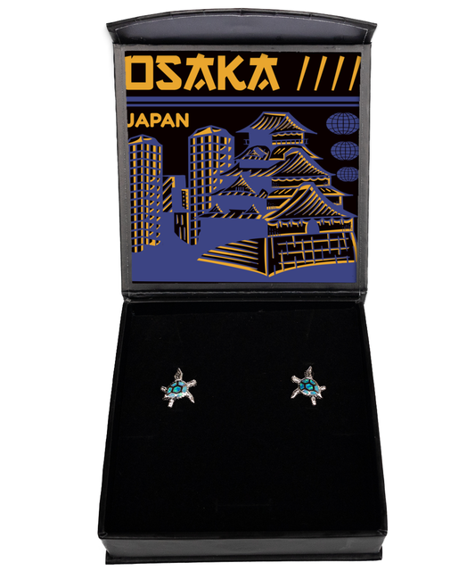 Osaka,  Opal Turtle Earrings. Model 60083