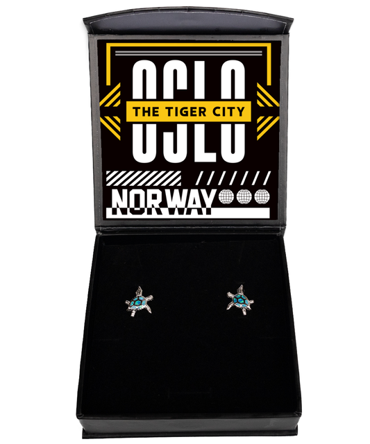 Oslo,  Opal Turtle Earrings. Model 60083