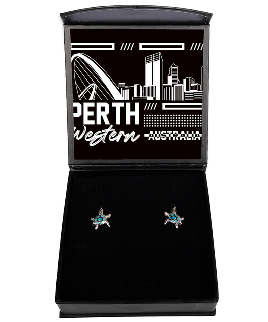 Perth,  Opal Turtle Earrings. Model 60083