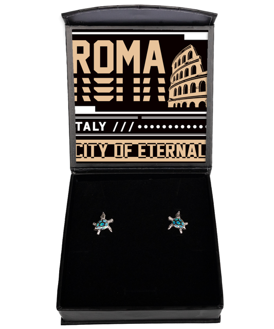 Roma,  Opal Turtle Earrings. Model 60083