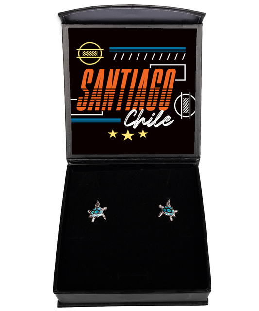 Santiago,  Opal Turtle Earrings. Model 60083