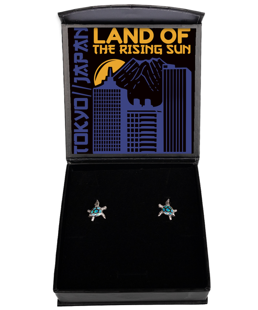 Tokyo,  Opal Turtle Earrings. Model 60083