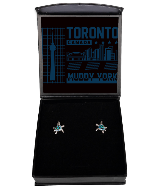 Toronto,  Opal Turtle Earrings. Model 60083