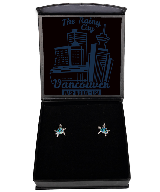 Vancouver,  Opal Turtle Earrings. Model 60083