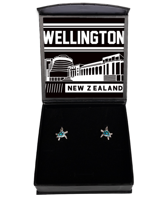 Wellington,  Opal Turtle Earrings. Model 60083