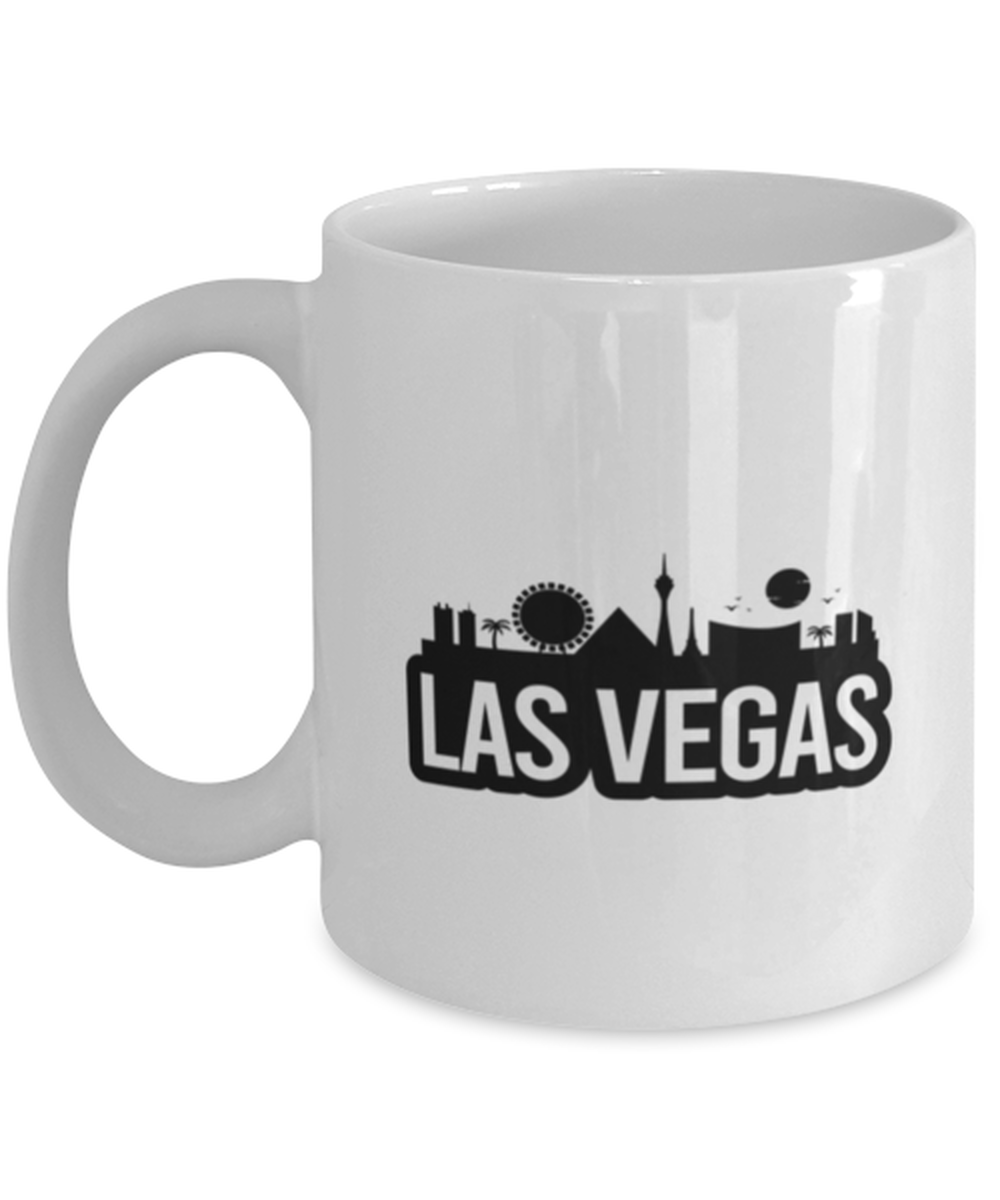 Las Vegas Bold Skyline, white Coffee Mug, Coffee Cup 11oz. Model 60087