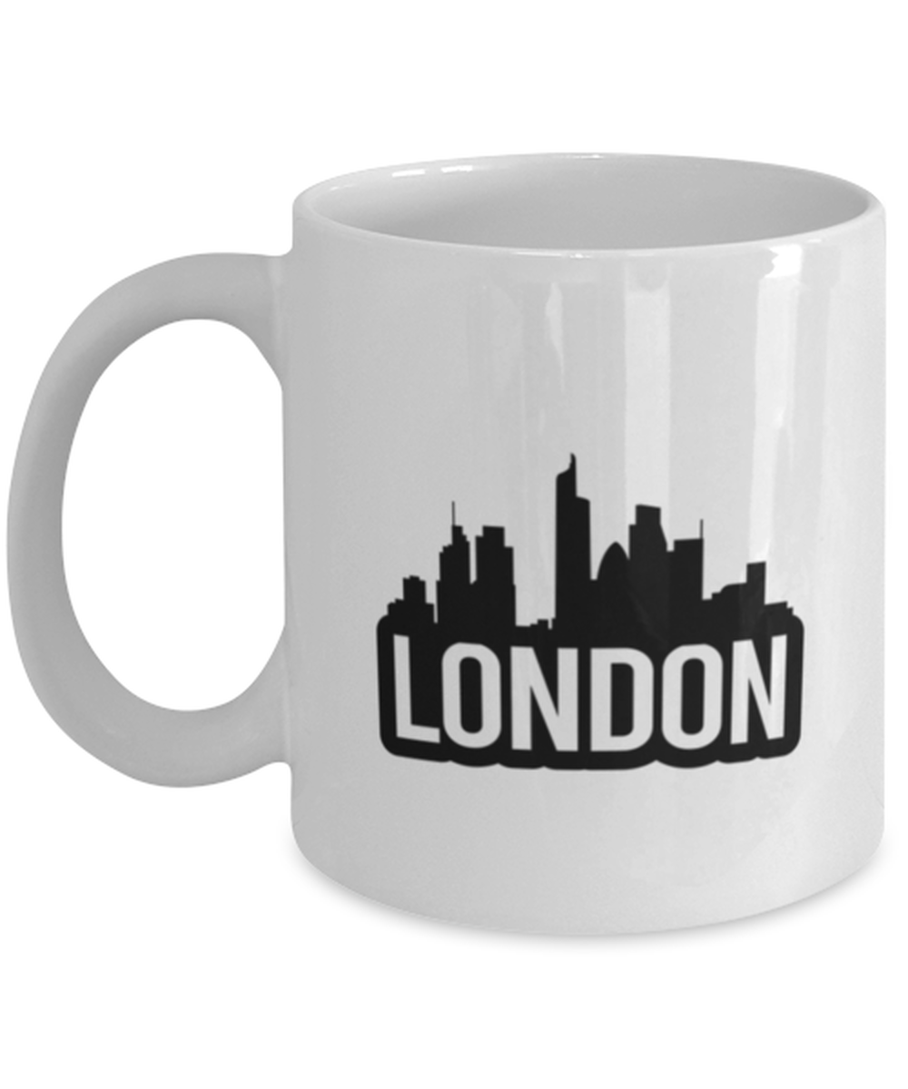 London Bold Skyline, white Coffee Mug, Coffee Cup 11oz. Model 60087