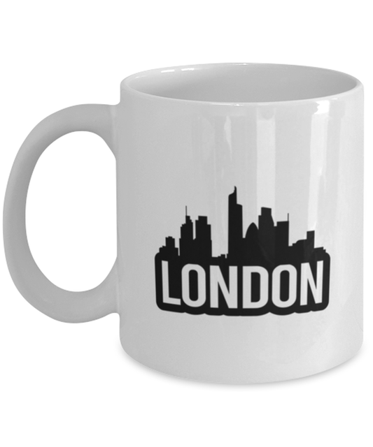 London Bold Skyline, white Coffee Mug, Coffee Cup 11oz. Model 60087