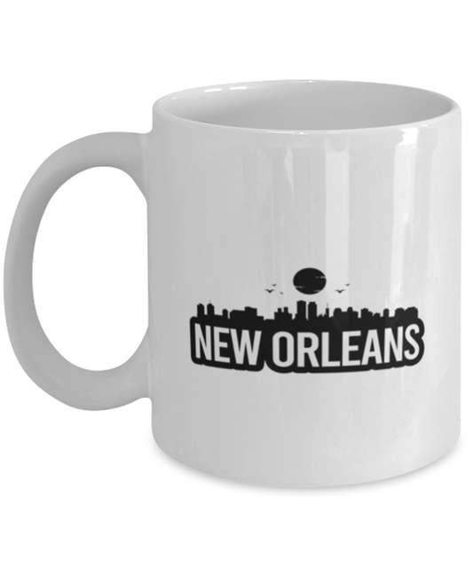 New Orleans Bold Skyline, white Coffee Mug, Coffee Cup 11oz. Model 60087