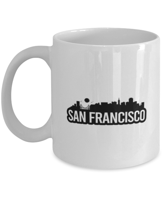 San Francisco Bold Skyline, white Coffee Mug, Coffee Cup 11oz. Model 60087
