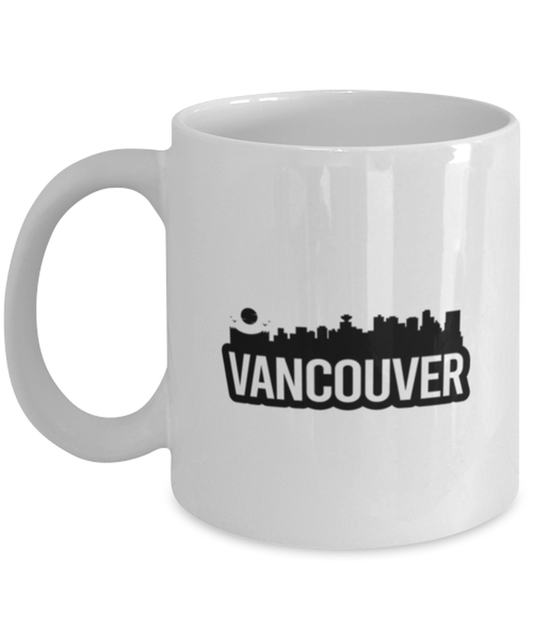 Vancouver Bold Skyline, white Coffee Mug, Coffee Cup 11oz. Model 60087