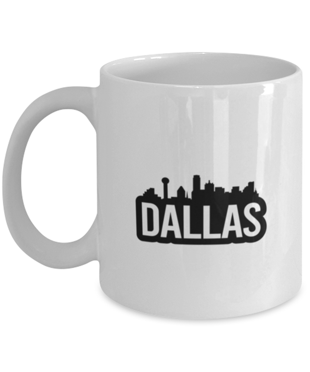 Dallas Bold Skyline, white Coffee Mug, Coffee Cup 11oz. Model 60087